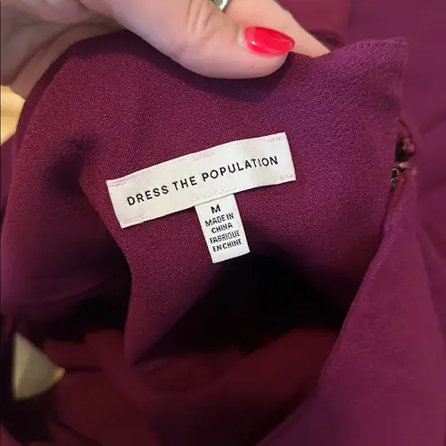 Dress the Population Tiffany Dress Medium Dark Magenta