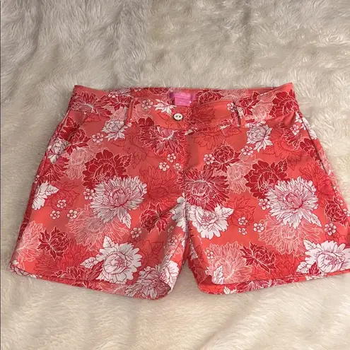 Isaac Mizrahi Floral Tailored Shorts Size 6