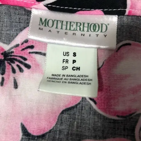 Motherhood Maternity floral sleeveless pink dress