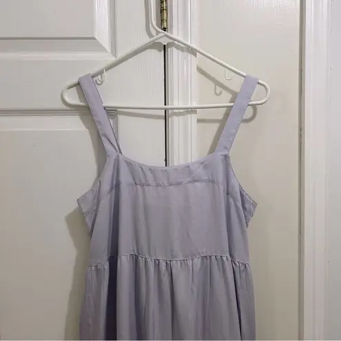 The Drop Britt Tiered Maxi Tent Dress in Lavender Sleeveless w/Pockets Small NWT Purple