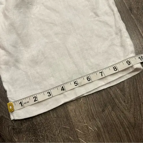 Ralph Lauren Lauren Jeans Co Ralph White Linen Blend Wide Leg High Rise Pants Women’s Sz 14 L