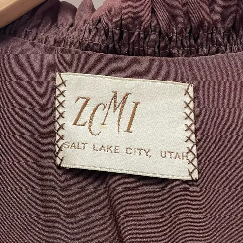 Vintage 1950s Mink Fur Capelet Stole Jacket Dark Brown ZCMI Salt Lake City Utah