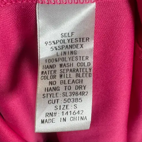 Blush  Boutique pink strapless ruffle top romper with pockets size small