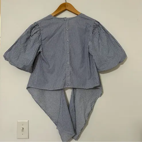 Maeve Anthropologie Women’s Blouse Front Tie Puff Sleeve
Size xxs