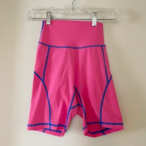 Buffbunny Miami Vice Neon Hot Pink High Rise Bike Shorts