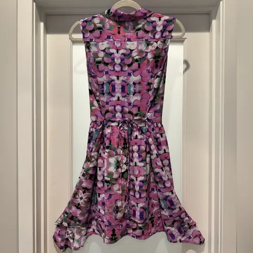 L’AMOUR Nannette Lepore Asymmetrical Size L Dress Purple Sleeveless Fairy Whimsy Size L