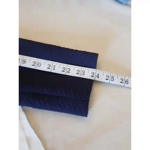 Harlowe $ Graham Harlowe & Graham Open Blazer Jacket Sz XS Blue Sides Zipper Seersucker Textured