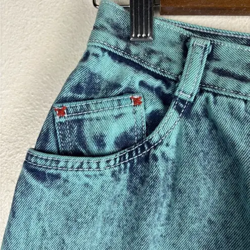 Gitano Vintage Women's 14 Short Blue Teal Denim Jeans High Rise Straight