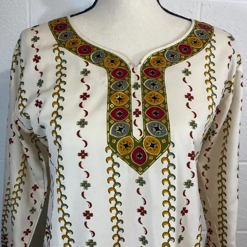 Maple Clothing Indian Kurti Top Tunic Printed Blouse Red