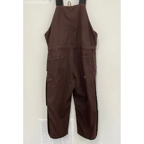 Vintage Bernie Brown Women's Burgundy Dungarees