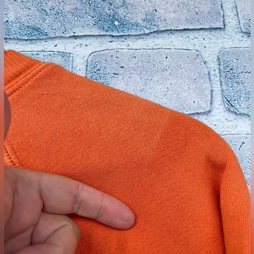 i stole my boyfriend's sweatshirt Smiley Face xx size small Orange