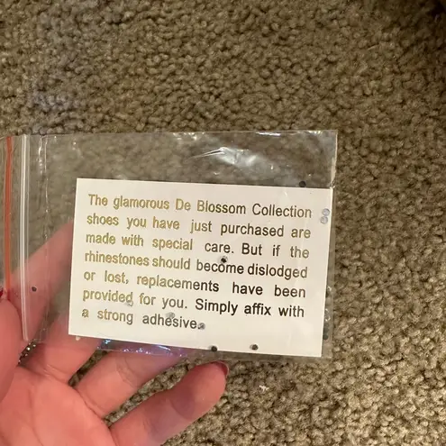 De Blossom Collection Hannah Satin Rhinestone Heel Nude