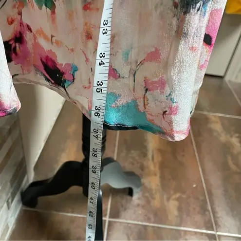 Tolani Elaine Cream One Shoulder Pure Silk Dress Sz L