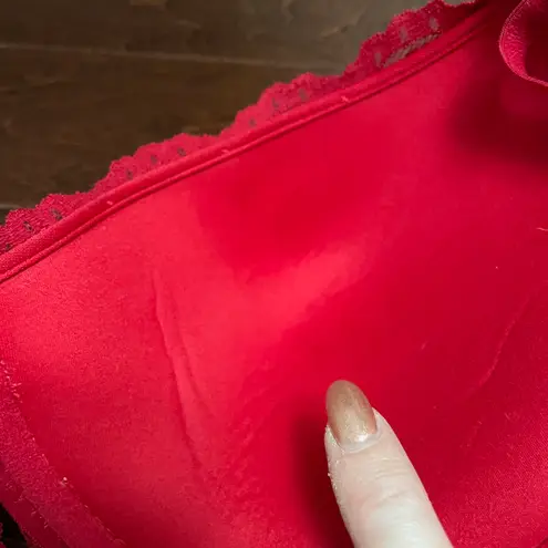 Smart & Sexy NWT Red Lace Bra Size 38D