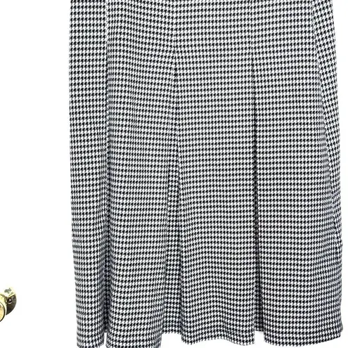 Houndstooth Kayra Womens Skirt Sz 38 EU Sz 10 US Maxi Pleated Yoke Equestrian