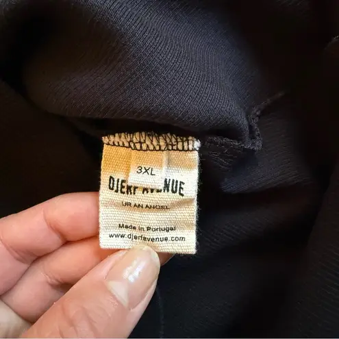 Djerf Avenue Daily Tank Dress in Ribbed Black Size 3XL