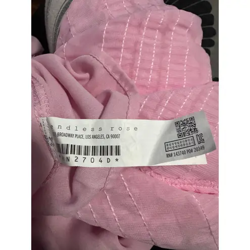 Endless Rose Ruffled Maxi Dress in Size Small Pink Pleated Chiffon