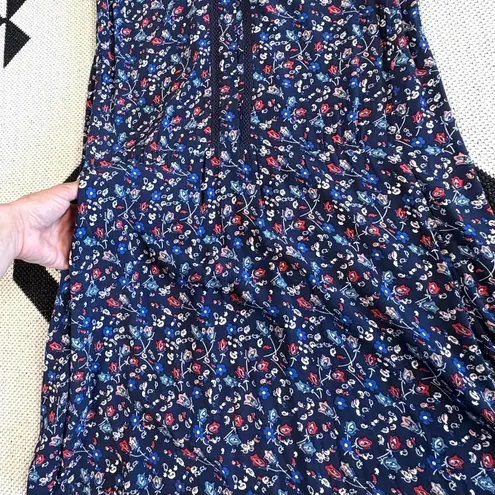 Comptoir des Cotonniers Veilhan Dress in Floral Navy Blue XS