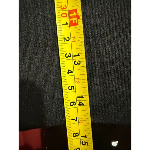 OFFLINE by Aerie Seamless Cropped Long Sleeve Top XS Black Athletic