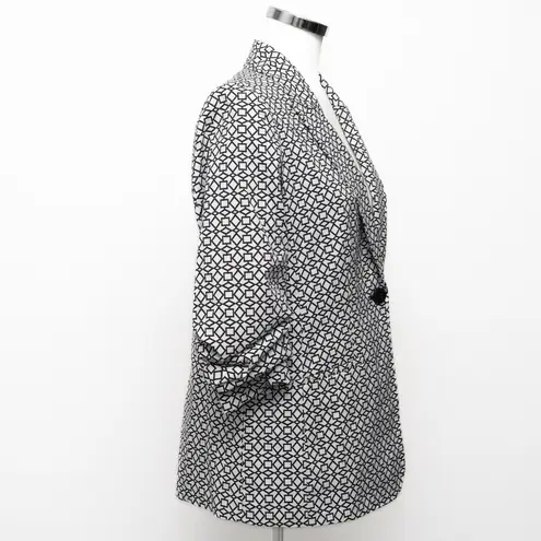 Elie Tahari Jenna Geometric Scrunched Blazer