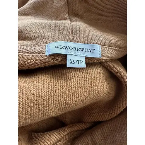 WeWoreWhat Oversized Hoodie Womens Sweatshirt Color Gold Size Xsmall Brown