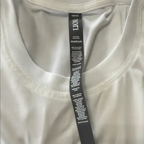 Vuori Energy Tee White Short Sleeve Performance Top Size M