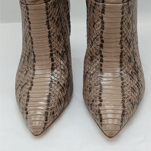 Louise et Cie Winslow Mid Calf Boots Women 6M Tan Brown Leather Pointed Toe Shoe