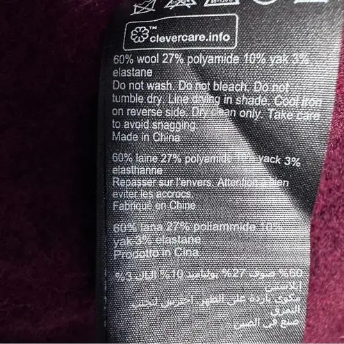 ALLSAINTS Merlot Lock Roll Wool Blend Sweater Size Small