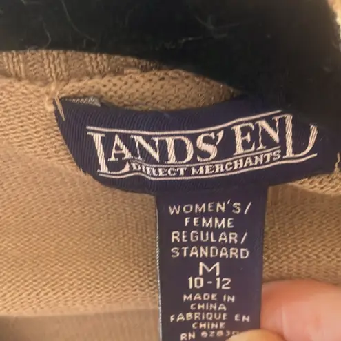 Lands' End silk blend Button