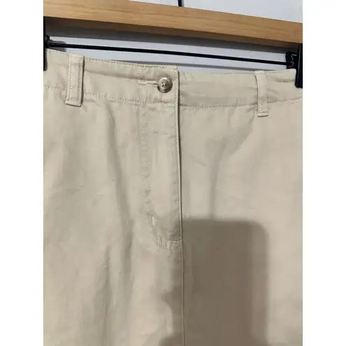 LL Bean Women's Size 8 Khaki Cotton A