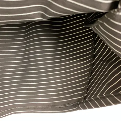 Toad & Co Striped Transita Pencil Skirt Falcon Thin Stripe UPF 50+ Size XL Brown