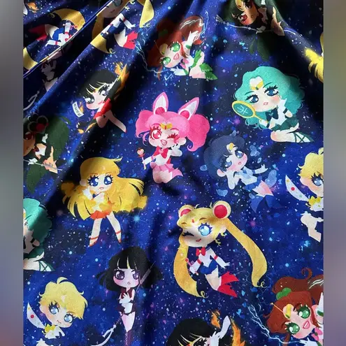 Sailor Moon Circle Skater Skirt, Size Large, NWOT Blue