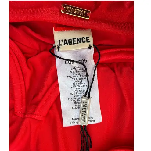 L'Agence Remi Shimmer One-Piece Swimsuit Size Small