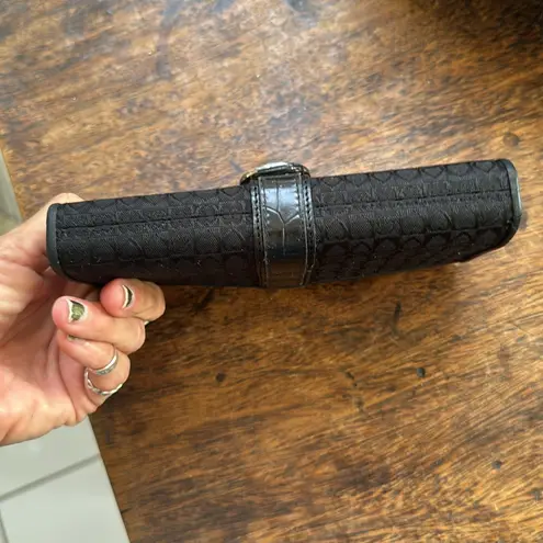 Brighton  Black Heart Pattern Wallet