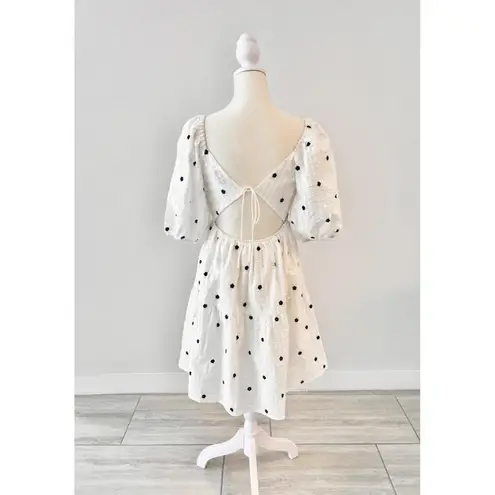 Rails Selene Dress Navy Embroidered Daisies size small excellent pre owned condition