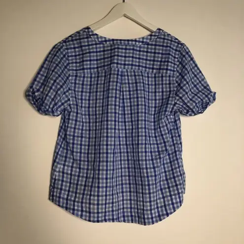 L.L.Bean  button down‎ shirt blouse checks