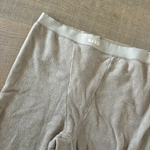 SKIMS terry cotton blend tan casual comfy leggings