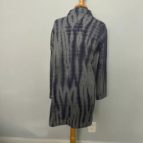 NWT NEW Hatley Gray Navy Blue Deep Sea Tie Dye Cardigan Sweater Size L