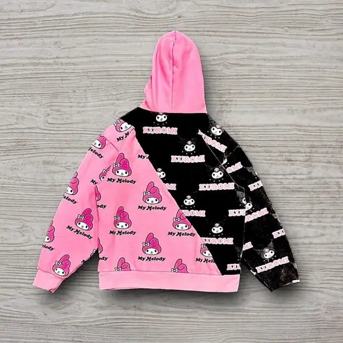 β
Sanrio Kuromi & My Melody x Dumbgood Split All Over Print Hoodie β
Pink