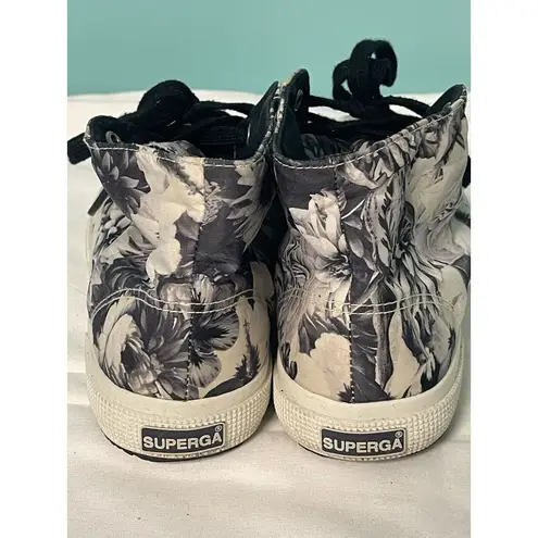 Superga  Wax-Print High-Tops Black/white 5.5 Sneakers‎
