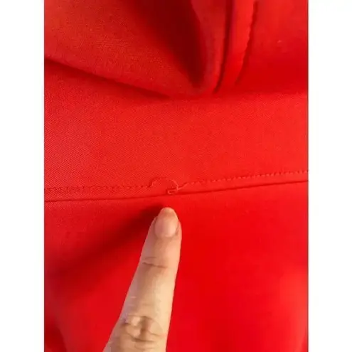 Mondetta Women's Red Hooded Full Zip Jacket Size L 0299