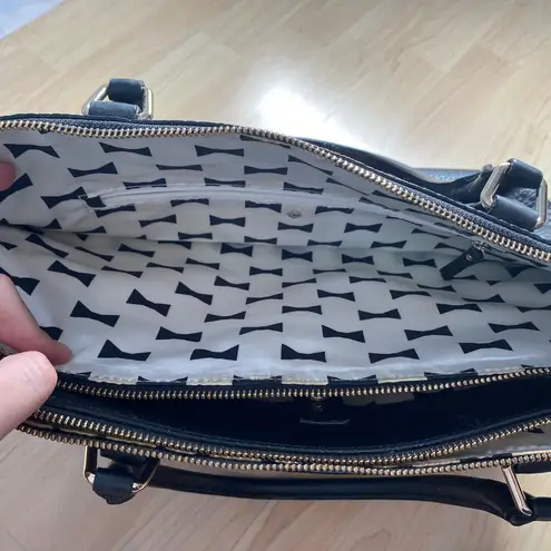 Kate Spade  Grove Court Barton Pebbled Leather Large Brown Double Zip Laptop