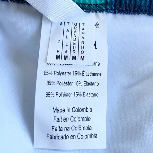 Yandy Two Piece Teal & Blue Tie Dye Bikini Set Adjustable Medium NEW WITH TAGS