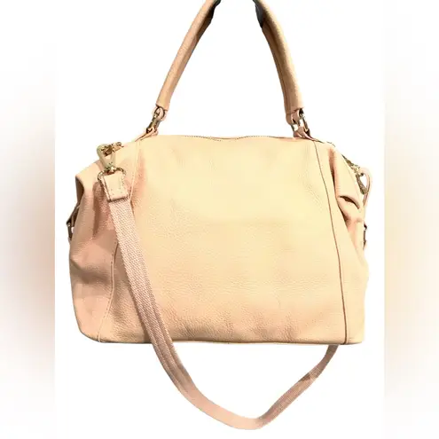 Ora Delphine Elegant Blush Pink Genuine Leather Handbag Excellent Condition. - Image 16