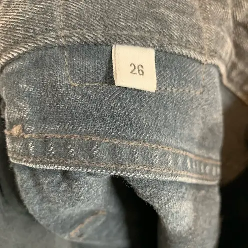 Jean Atelier Flip In Straight Leg Jeans Size 26 Black