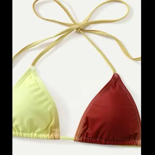 Boutique Red and Yellow, Ombré, Bikini Set