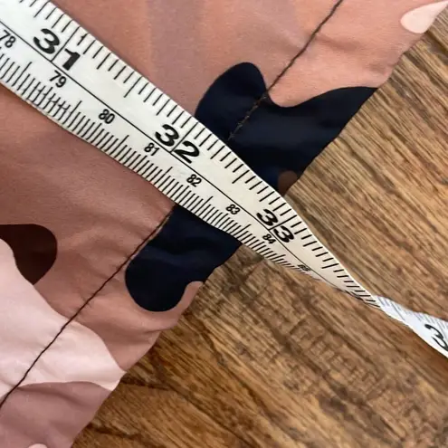 Love Tree  pink brown camo long bomber jacket size large