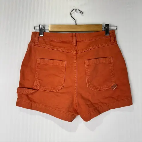 BDG  Urban Outfitters Carpenter High Rise Shorts Women's Size 26 Orange Denim