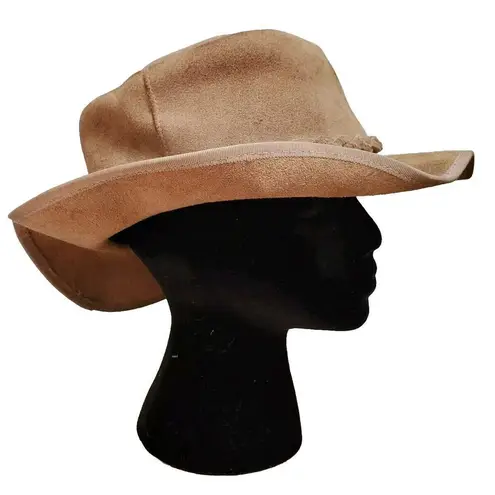 VTG Winfield Cover Co Brown Suede Leather Cowboy Hat Men Women Large Western