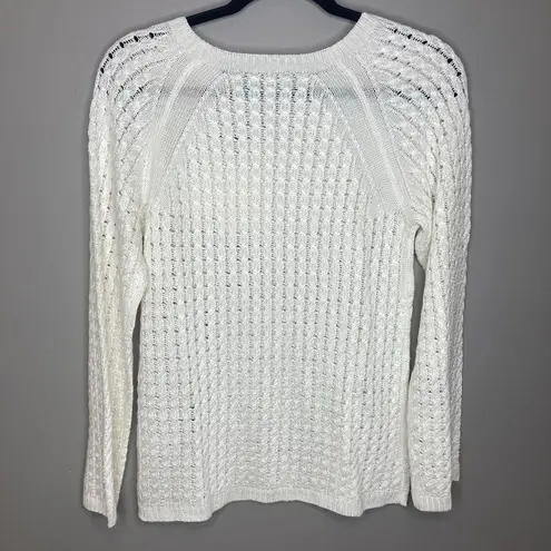 Theory NWT  Cable Knit Linen Blend Sweater Size 0-2 - Image 9